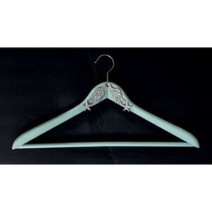 Hand-crafted OOAK wooden hanger with wings and stars